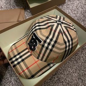 TB Monogram Vintage Check Baseball Cap